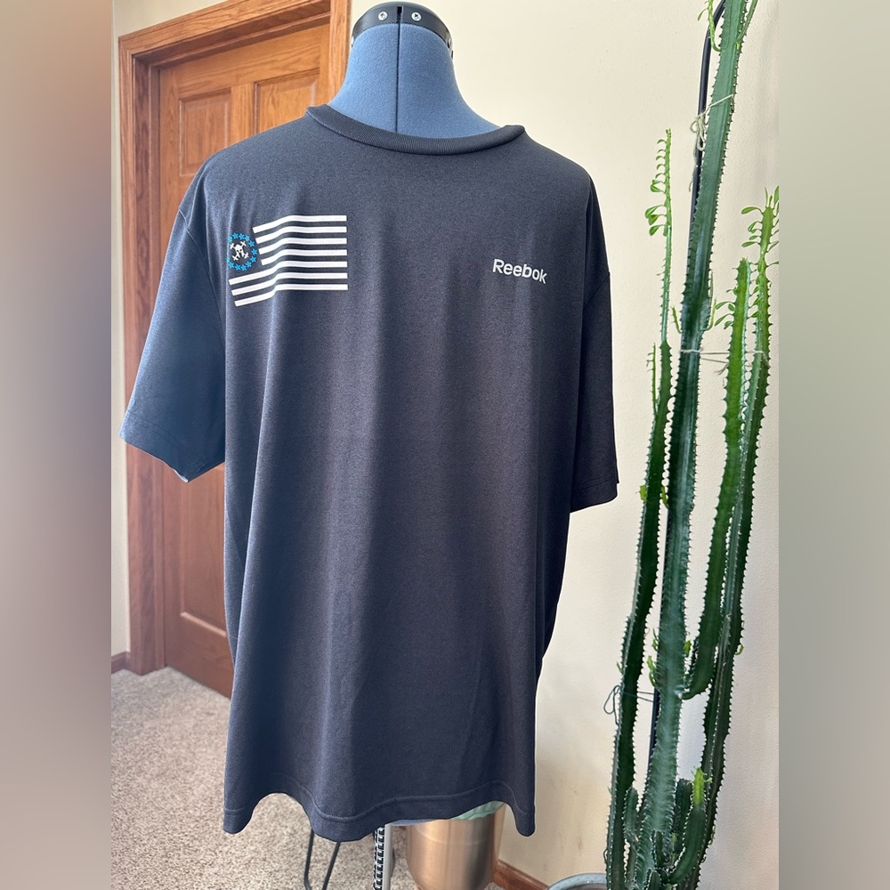 Never Worn Reebok Men's  Tee with Flag Detail